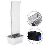 Tuinfontein Met Pomp Gebogen Roestvrij Staal