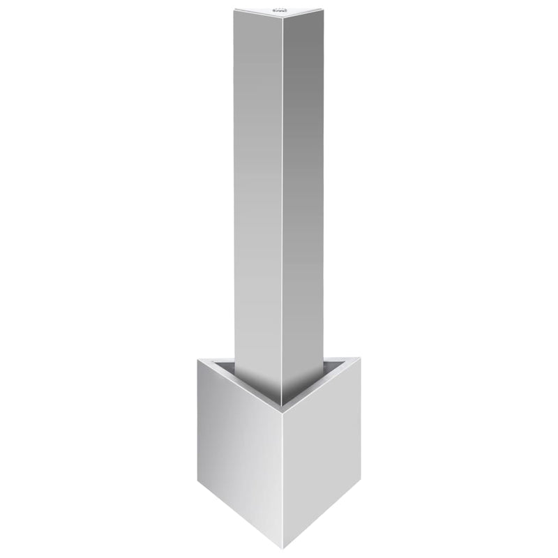 Tuinfontein 37,7X32,6X110 Cm Roestvrij Staal Zilverkleurig