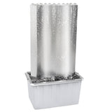 Tuinfontein 60,2X37X122,1 Cm Roestvrij Staal Zilverkleurig