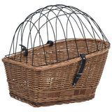 Fietsmand Voor Bagagedrager 55X31X36 Cm Natuurlijk Wilgen