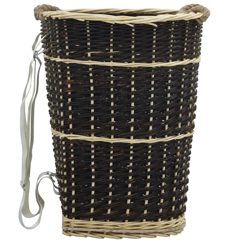 Houtmand Met Draagriemen 44,5X37X50 Cm Natuurlijk Wilgenhout