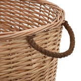 Houtmand Met Handvatten Natuurlijk Wilgenhout