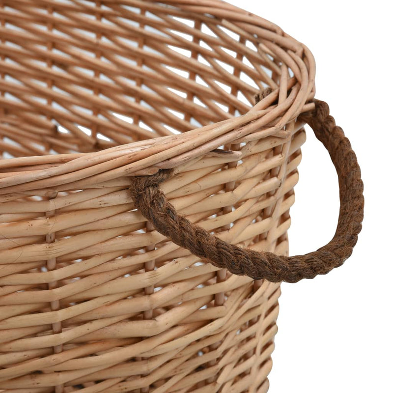 Houtmand Met Handvatten Natuurlijk Wilgenhout