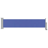 Tuinscherm Uittrekbaar 60X300 Cm Blauw