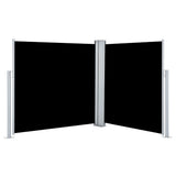 Windscherm Uittrekbaar 100X600 Cm Zwart