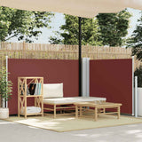 Windscherm Uittrekbaar 100X600 Cm Bruin