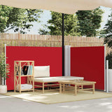 Windscherm Uittrekbaar 120X1000 Cm Rood