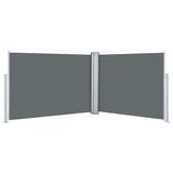 Windscherm Uittrekbaar 100X1000 Cm Antraciet