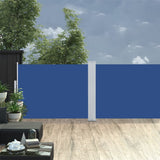 Windscherm Uittrekbaar 100X1000 Cm Blauw