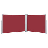 Windscherm Uittrekbaar 120X1000 Cm Rood