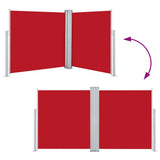 Windscherm Uittrekbaar 120X1000 Cm Rood