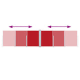 Windscherm Uittrekbaar 120X1000 Cm Rood