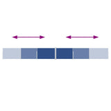 Windscherm Uittrekbaar Blauw