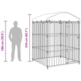 Hondenkennel Voor Buiten Met Dak 150X150X200 Cm