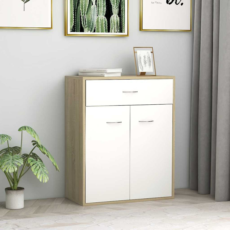 Dressoir 60X30X75 Cm Bewerkt Hout Kleurig