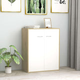 Dressoir 60X30X75 Cm Bewerkt Hout Artisanaal Eikenkleur