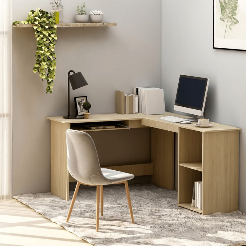 Hoekbureau 120 X 140 X 75 Cm Bewerkt Hout