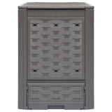 Compostbakken 2 St 60X60X83 Cm Kunststof Rattan Bruin