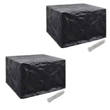 Tuinmeubelhoezen Poly Rattan 4-Persoons 113X113 Cm