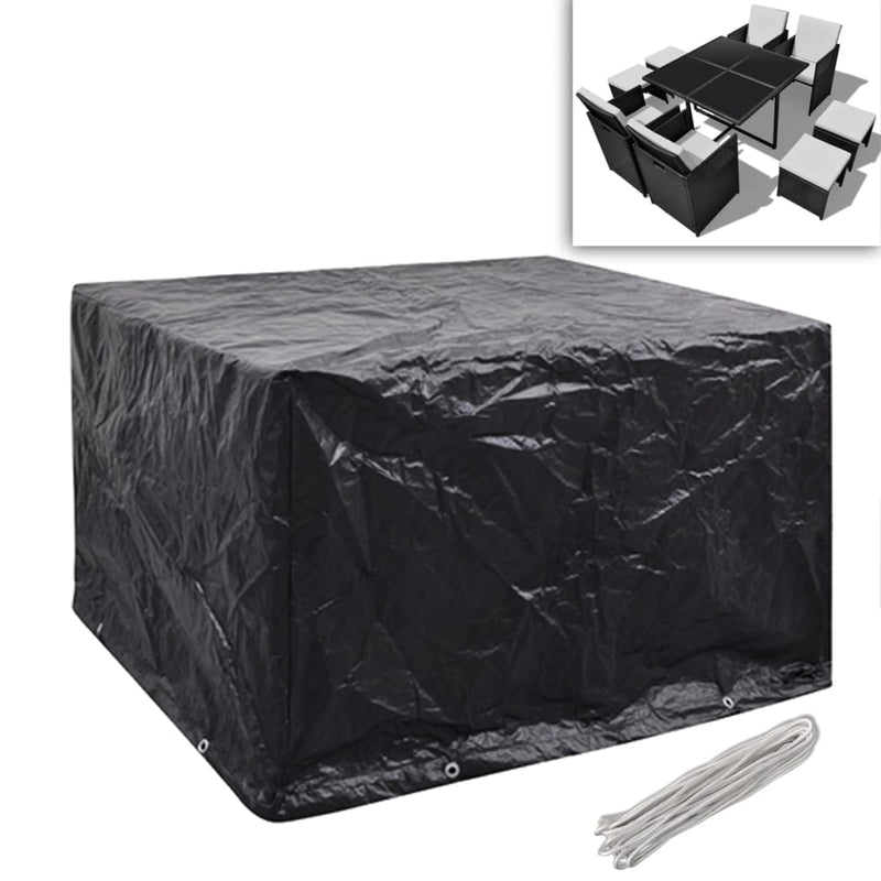 Tuinmeubelhoezen Poly Rattan 4-Persoons 113X113 Cm