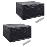 Tuinmeubelhoezen Poly Rattan 4-Persoons 113X113 Cm