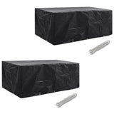 Tuinmeubelhoezen Poly Rattan 4-Persoons 113X113 Cm