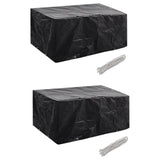 Tuinmeubelhoezen Poly Rattan 4-Persoons 113X113 Cm
