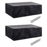 Tuinmeubelhoezen Poly Rattan 4-Persoons 113X113 Cm