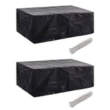 Tuinmeubelhoezen Poly Rattan 4-Persoons 113X113 Cm