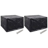 Tuinmeubelhoezen Poly Rattan 4-Persoons 113X113 Cm