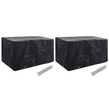Tuinmeubelhoezen Poly Rattan 4-Persoons 113X113 Cm