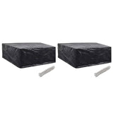 Tuinmeubelhoezen Poly Rattan 4-Persoons 113X113 Cm