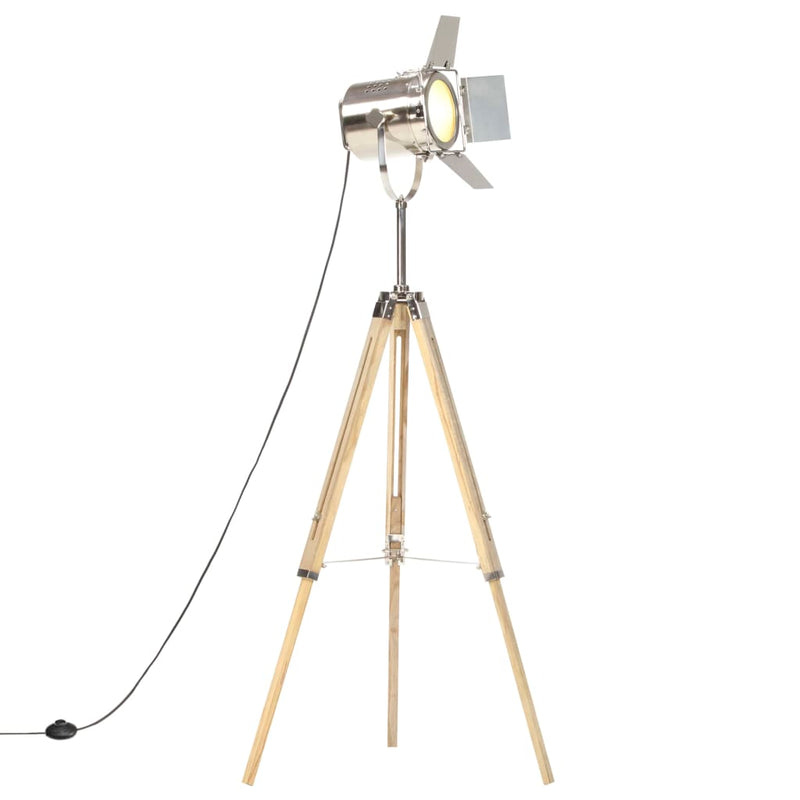 Vloerlamp Driepoot 140 Cm Massief Mangohout