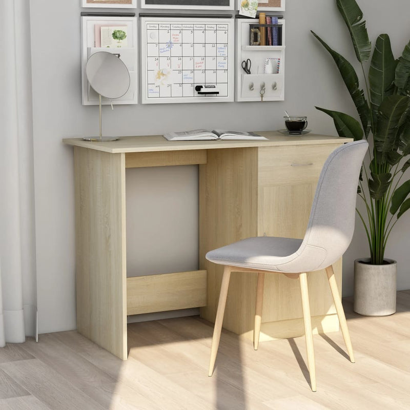 Bureau 100 X 50 X 76 Cm Bewerkt Hout