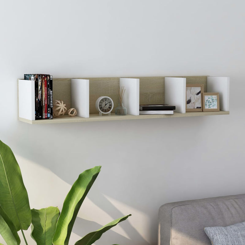 Wandplank Met Plank 100 X 18 X 18 Cm Bewerkt Hout
