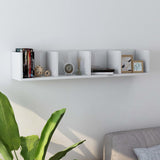Wandplank Met Plank 100 X 18 X 18 Cm Bewerkt Hout
