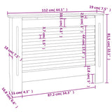 Radiatorombouw 112X19X81,5 Cm Mdf Antraciet
