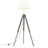 Vloerlamp Driepoot 141 Cm Massief Teakhout Kleurig