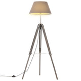 Vloerlamp Driepoot 141 Cm Massief Teakhout Kleurig