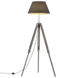 Vloerlamp Driepoot 141 Cm Massief Teakhout Kleurig