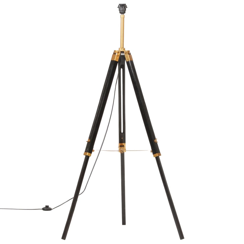 Vloerlamp Driepoot 141 Cm Massief Teakhout Kleurig