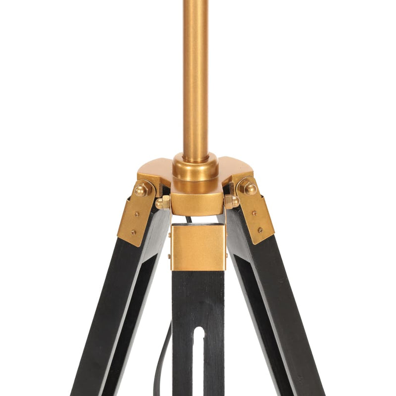 Vloerlamp Driepoot 141 Cm Massief Teakhout Kleurig