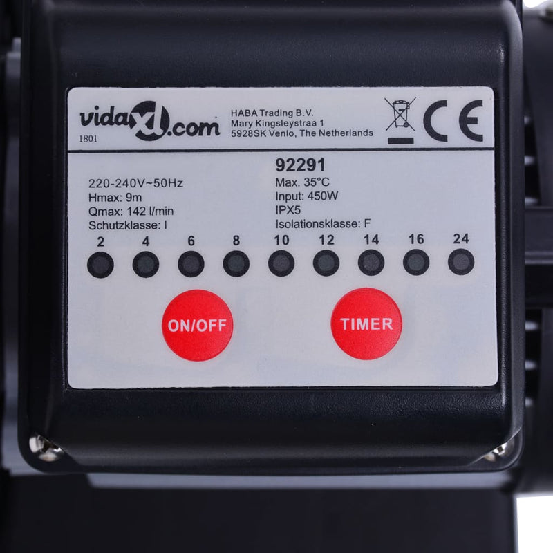 Zandfilterpomp Met Timer 450 W