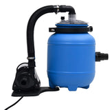 Zwembadfilterpomp 4 M³/U Zwart En Blauw
