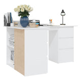 Hoekbureau 145X100X76 Cm Bewerkt Hout