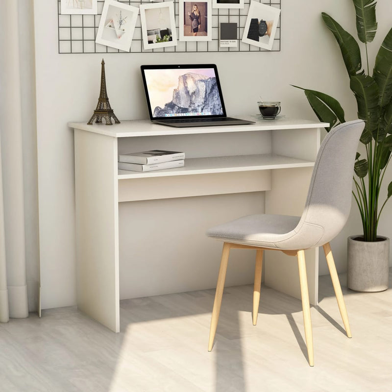 Bureau 90X50X74 Cm Bewerkt Hout Kleur
