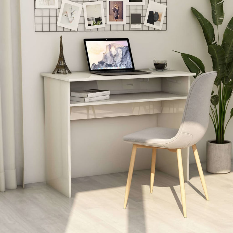 Bureau 90X50X74 Cm Bewerkt Hout Kleur