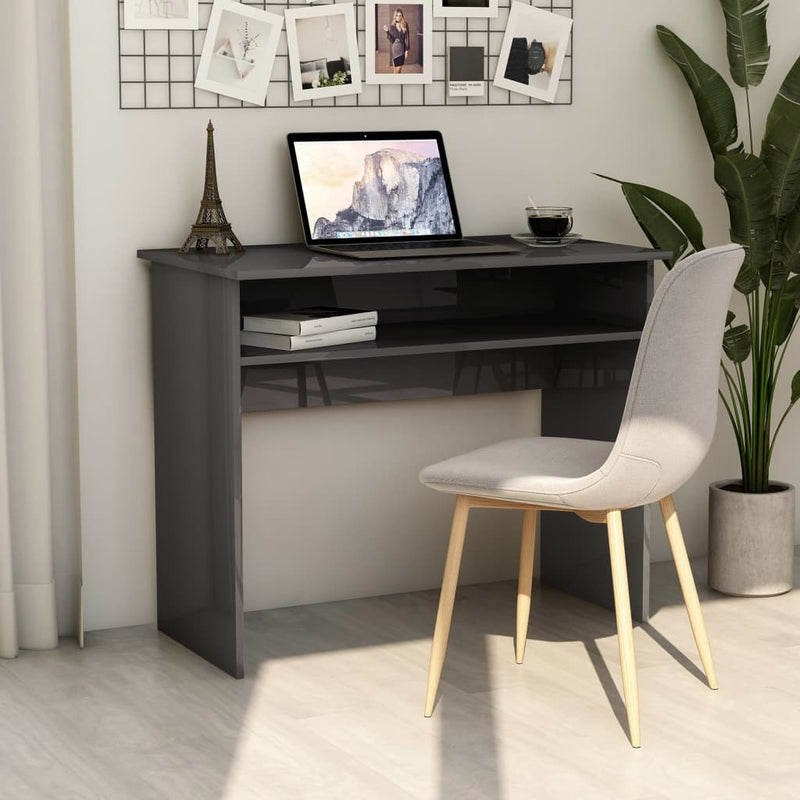 Bureau 90X50X74 Cm Bewerkt Hout Kleur