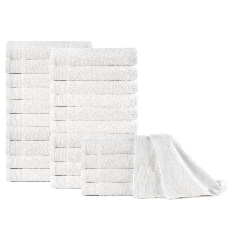 Gastendoekjes 50 St 350 G/M² 30X30 Cm Katoen Wit