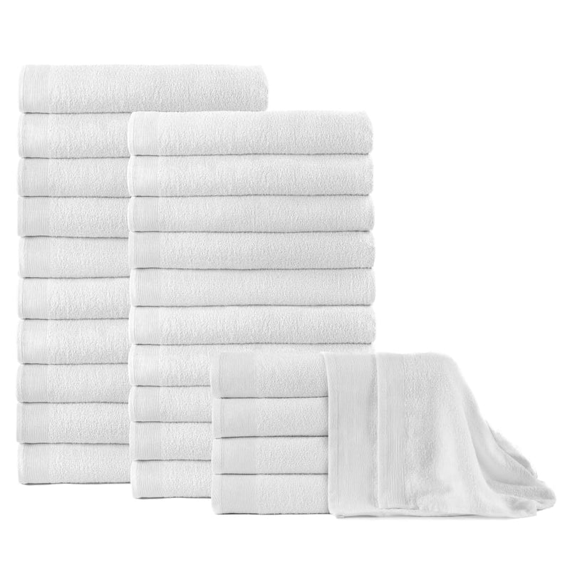 Gastendoekjes 50 St 350 G/M² 30X30 Cm Katoen Wit